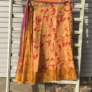 Magic wrap skirt, maxi skirt, boho skirt